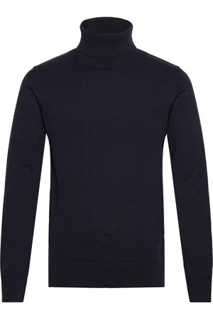 Lindbergh 100% Recycle Knit Roll Neck Navy