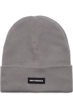 New Balance Linear Knit Cuffed Beanie Grey