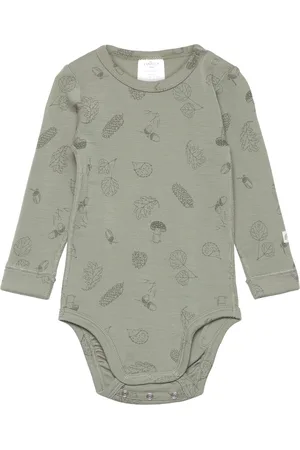 Lindex Body Merino Aop Green
