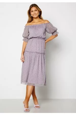 BUBBLEROOM Freeda Printed off Shoulder Dress 2XL