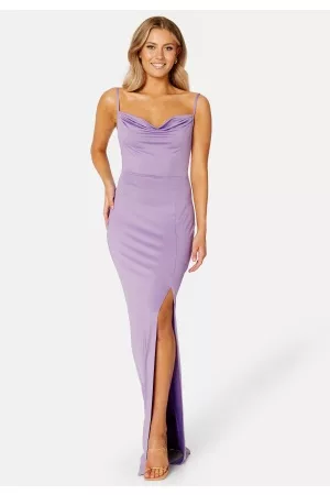 BUBBLEROOM Kvinder Festkjoler - Odette Waterfall Gown Lilac XS