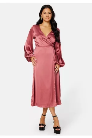 BUBBLEROOM Misha Satin Dress 34