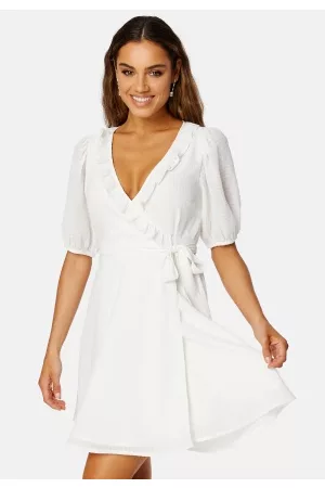 BUBBLEROOM Kvinder Festkjoler - Towa Frill Dress White XXS