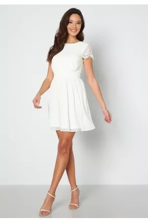 BUBBLEROOM Kvinder Festkjoler - Camellia Lace Dress White 38