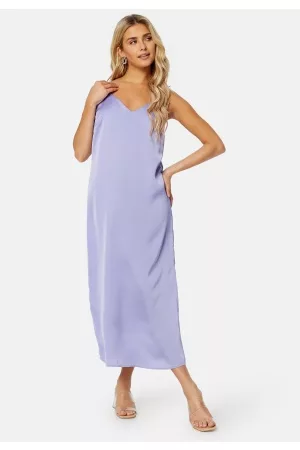 VILA Ellette Satin Dress Sweet Lavender 34