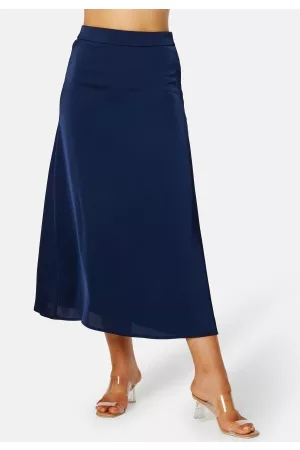 VILA Kvinder Maxinederdele - Ravenna Long Skirt Navy Blazer 38