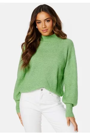 BUBBLEROOM Kvinder Strik - Madina Knitted Sweater Light green L