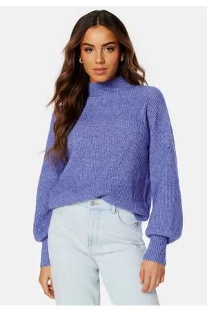 BUBBLEROOM Kvinder Strik - Madina Knitted Sweater Purple M