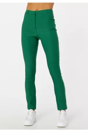 BUBBLEROOM Kvinder Habitbukser - Everly Stretchy Suit Pants Green 36