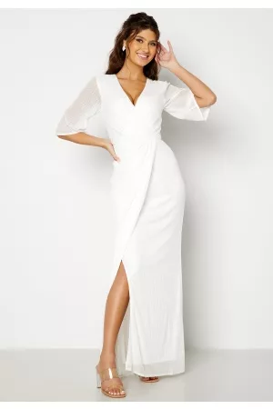 BUBBLEROOM Kvinder Festkjoler - Eleine Sequin Wedding Gown White 40