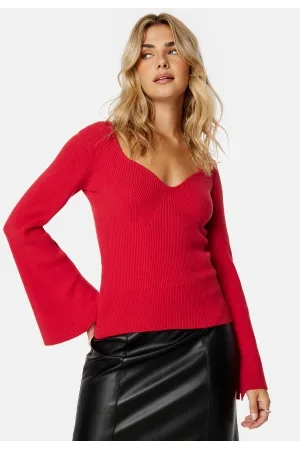 BUBBLEROOM Knitted L/S Slit Top XS