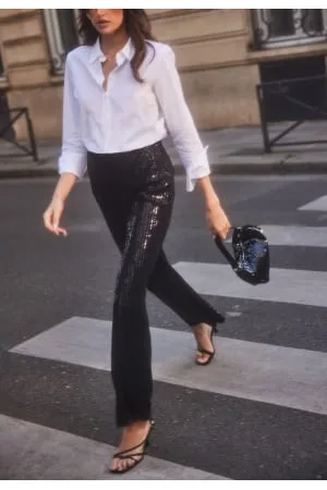 BUBBLEROOM Sequin Trousers XS