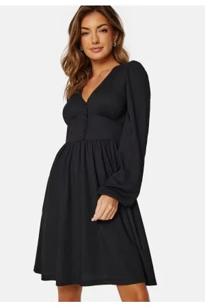 BUBBLEROOM Structure Button Short Dress XS