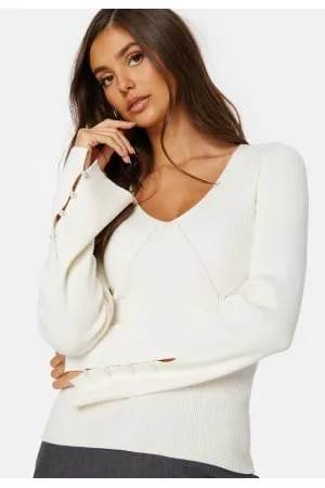 BUBBLEROOM Carlie Pearl Button Top XL