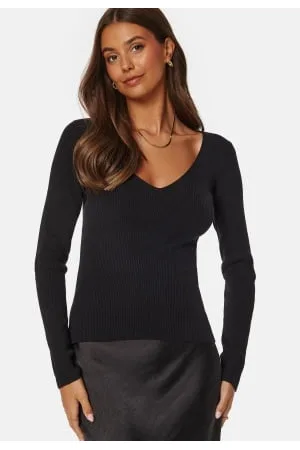 BUBBLEROOM V-neck Knitted Top XS