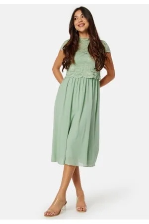 BUBBLEROOM Jolie Short Sleeve Midi Dress 34