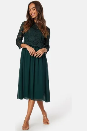 BUBBLEROOM Lace Midi Dress 34