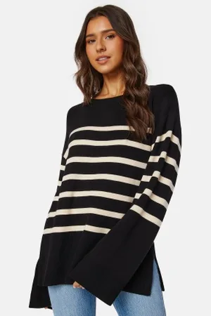 BUBBLEROOM Oversized Striped Knitted Sweater XS