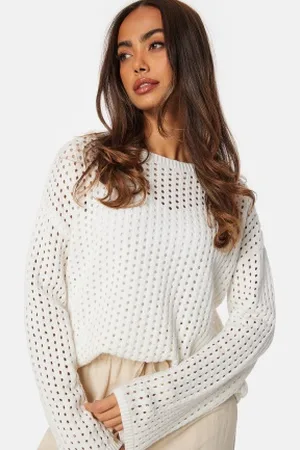 BUBBLEROOM Crochet Knitted Long Sleeve Top XS