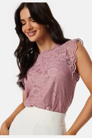 Pieces® Pcolline SL Lace Top XS