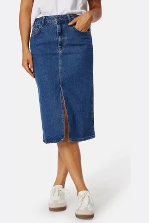 Object Objellen Midi Denim Skirt S