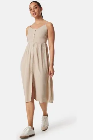 VILA Vipricil strap button dress 38