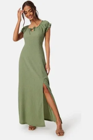 Happy Holly Structure Maxi Slit Dress 32/34
