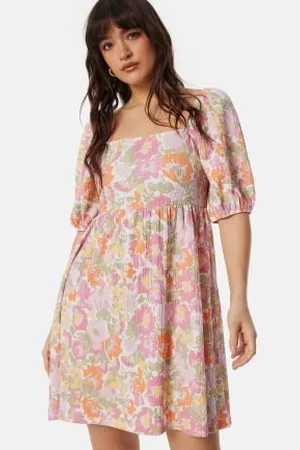 BUBBLEROOM Puff Sleeve Short Dress XS