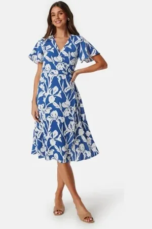 VILA Vilovie S/S Wrap Midi Dress 38