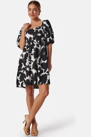 BUBBLEROOM Puff Sleeve Short Dress XS