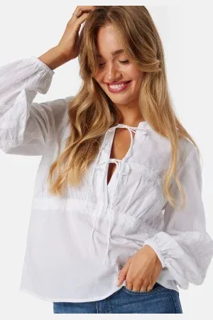 BUBBLEROOM V-neck Cotton L/S Blouse XL