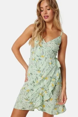BUBBLEROOM Flounce Short Strap Dress XS