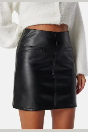 BUBBLEROOM Short PU Skirt XS