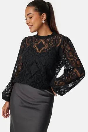 BUBBLEROOM Lace L/S Blouse XS