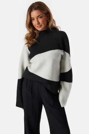 BUBBLEROOM Funnel Neck Knitted Sweater XS
