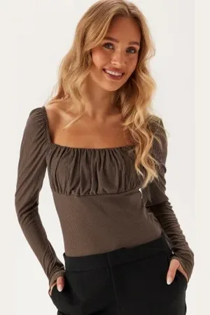 BUBBLEROOM Neija Square Neck Top XS