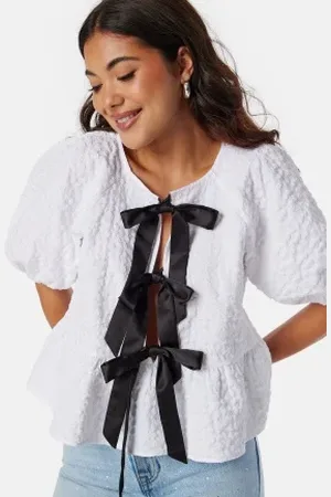VERO MODA Vmofelia 2/4 Bow Detail Top S
