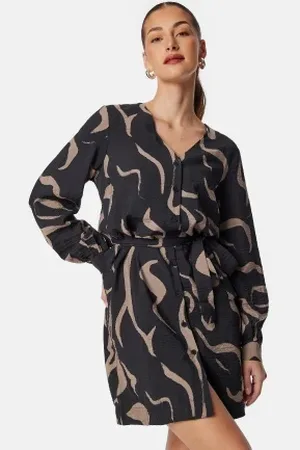 Object Objjacira L/S V-NECK SHORT DRESS 36