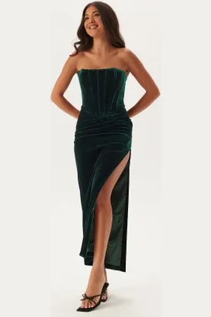 Bardot Everlasting Velour Midi Dress 36(UK8)