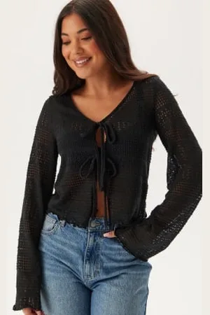 BUBBLEROOM Tie Cardigan XS