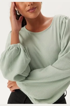 BUBBLEROOM Puff Long Sleeve Blouse XS