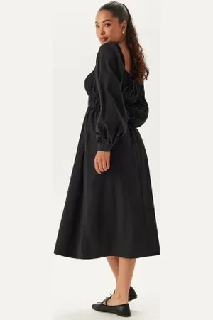 BUBBLEROOM Smock Midi Dress XS