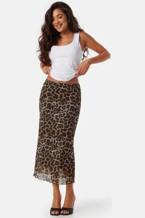 BUBBLEROOM Mesh Midi Skirt XL