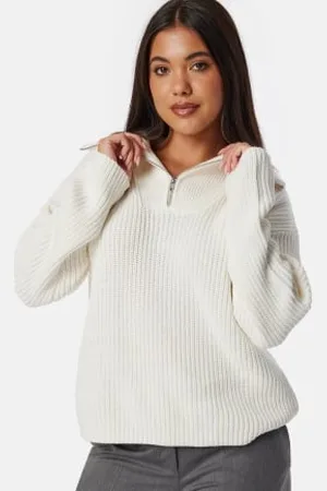 SELECTED Slfbloomie Ls Knit Half Zip L