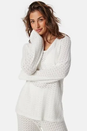 VERO MODA Vmiberia Ls V-neck Long Knit B M