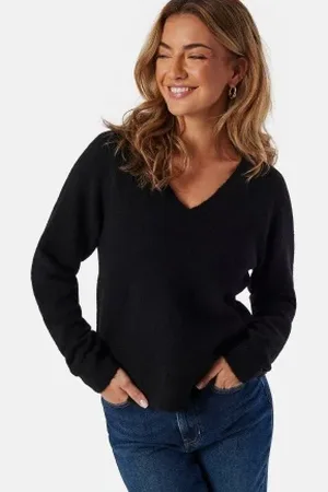 SELECTED Slflulu New Ls Knit V-neck B XL