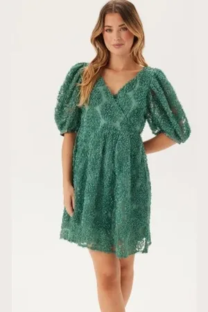BUBBLEROOM 3D Puff Sleeve Dress XS