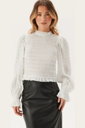 BUBBLEROOM Frill Structured Blouse XS