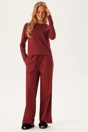 Calvin Klein L/S SLEEP SET (COTTON TEE/PANT) XS