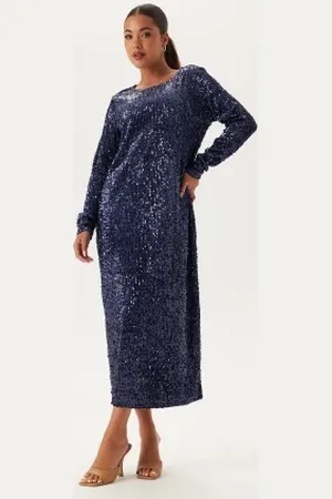 Happy Holly Sequin Long Midi Dress 32/34